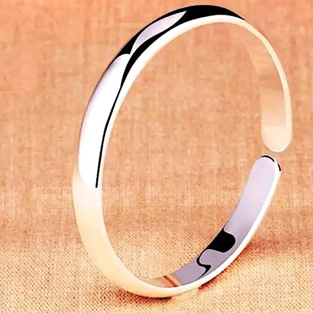 Thick Sterling Silver Cuff Bracelet, Cuff, Personalized Message, Message Bangle